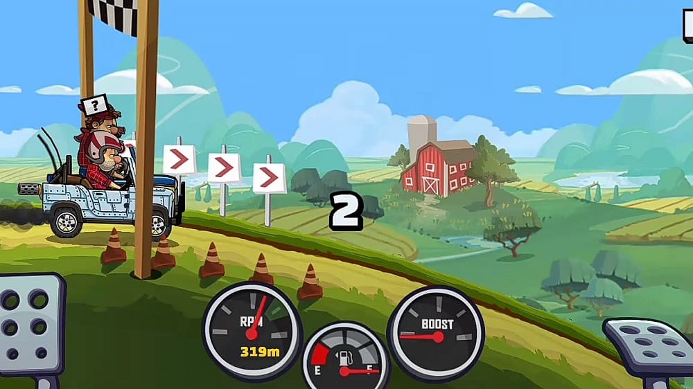 Hill Climb Racing 2 геймплей 2